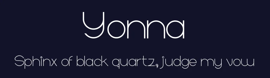 Yonna by GustSika — Sans Serif Font — thumbnail 2