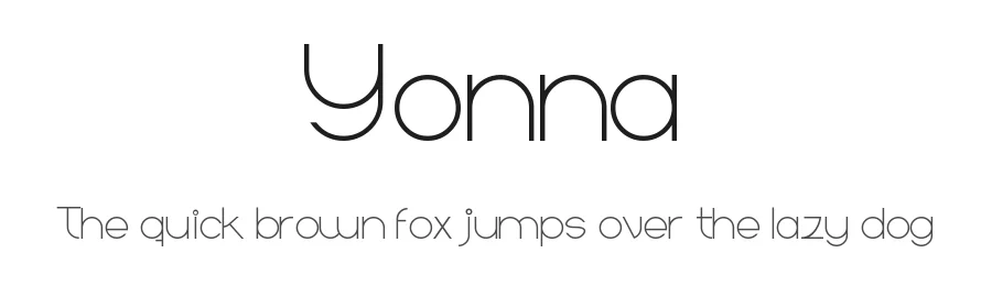 Yonna by GustSika — Sans Serif Font