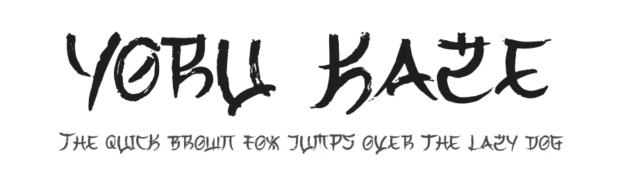 Yoru Kaze by Denustudios — Decorative Font