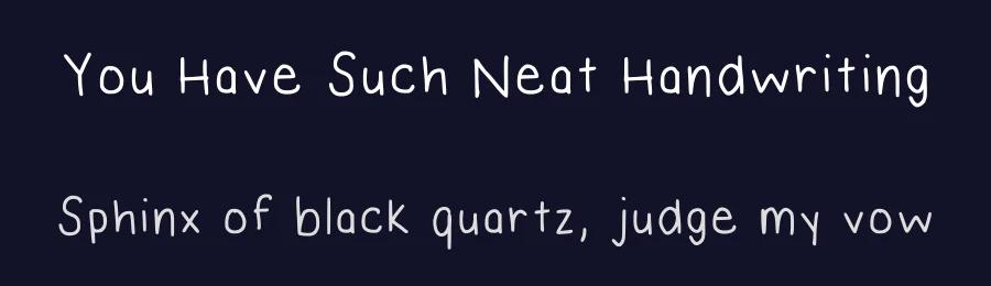 You Have Such Neat Handwriting by Caroline Northrup — Script Handwritten Font — thumbnail 2