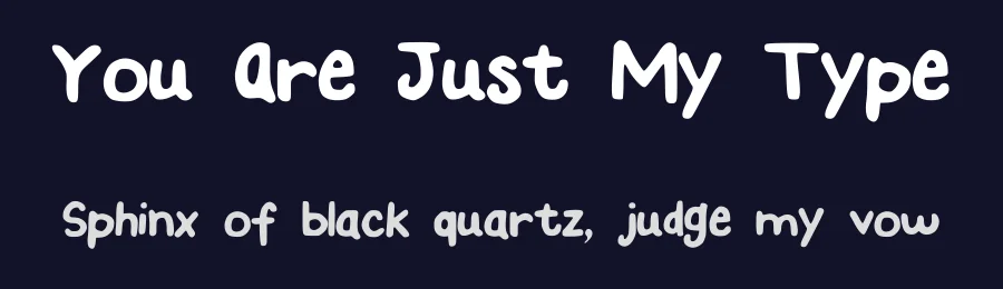 You Are Just My Type by Macie Menard — Script Handwritten Font — thumbnail 2