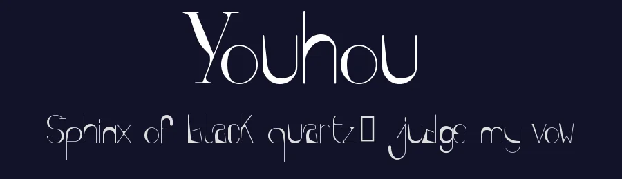 Youhou by Léa Morand — Decorative Font — thumbnail 2