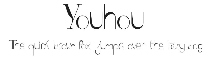 Youhou by Léa Morand — Decorative Font