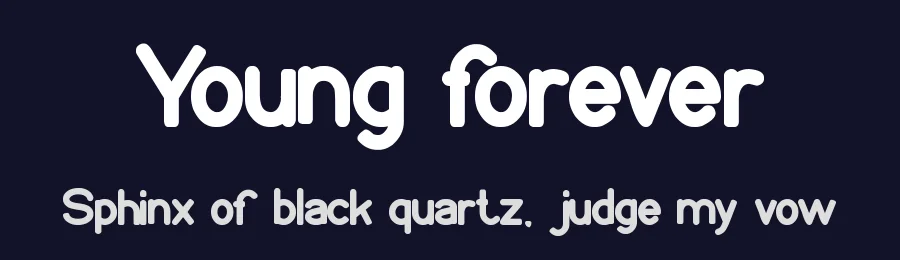 Young forever by weknow — Sans Serif Font — thumbnail 2
