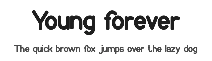 Young forever by weknow — Sans Serif Font