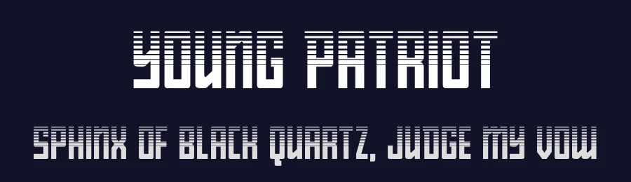 Young Patriot by Iconian Fonts — Display Font — thumbnail 2