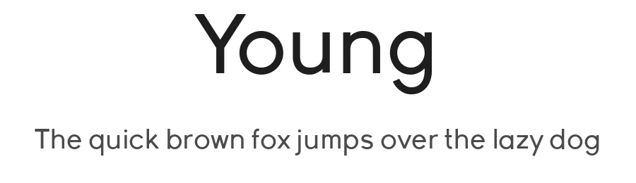 Young by Scott Simpson β Sans Serif Font