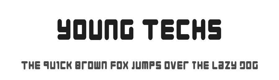 Young Techs by Iconian Fonts — Display Font