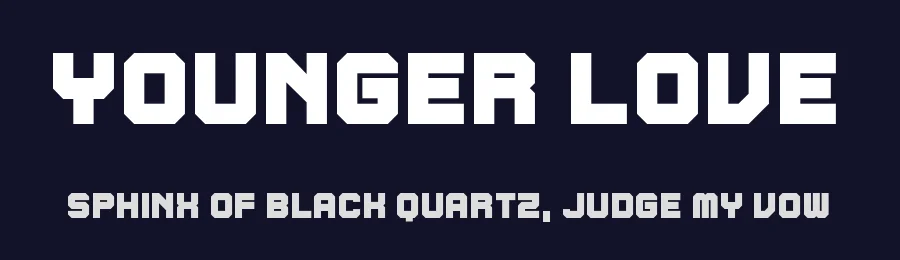 Younger Love by Chequered Ink — Display Font — thumbnail 2