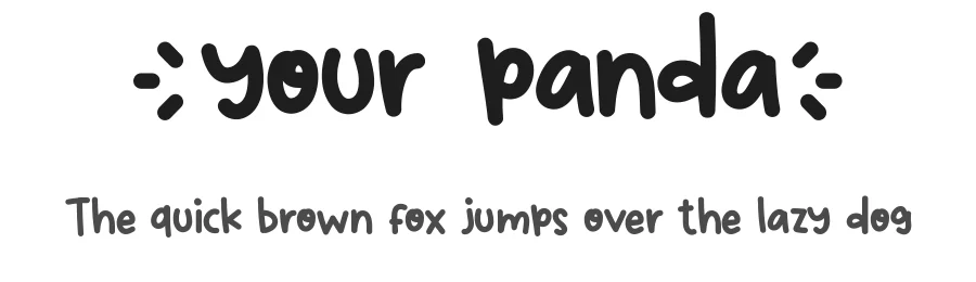 Your Panda by Edric Studio β Script Handwritten Font
