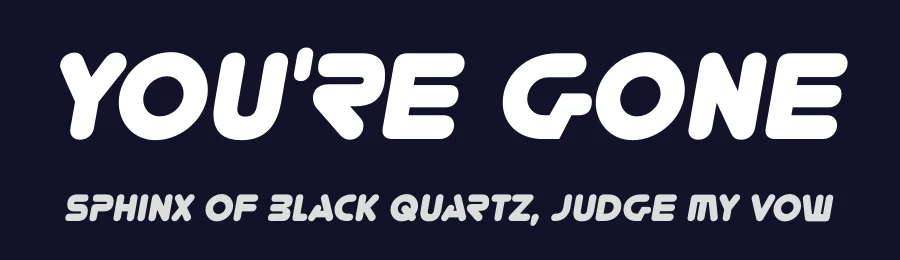 You're Gone by Typodermic Fonts — Display Font — thumbnail 2