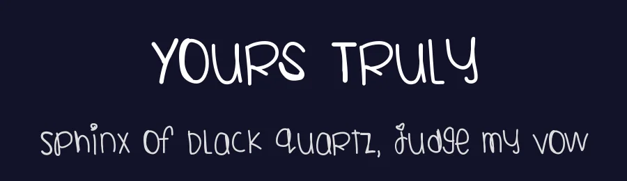 Yours Truly by Des Gomez — Script Handwritten Font — thumbnail 2