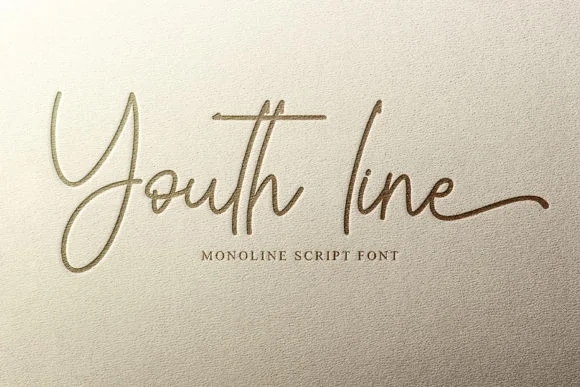 Youth Line Font by Sakha Design — Script Handwritten Font