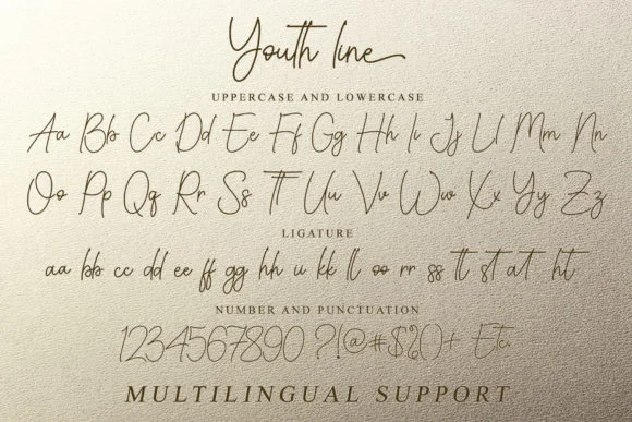Youth Line Font by Sakha Design — Script Handwritten Font — thumbnail 6