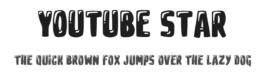 Youtube Star by imagex — Decorative Font
