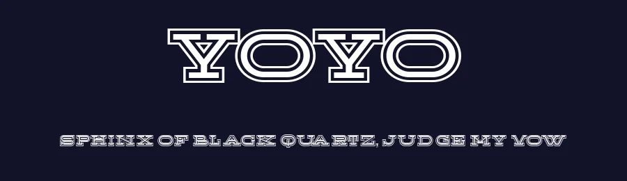 Yoyo by Vladimir Nikolic — Decorative Font — thumbnail 2