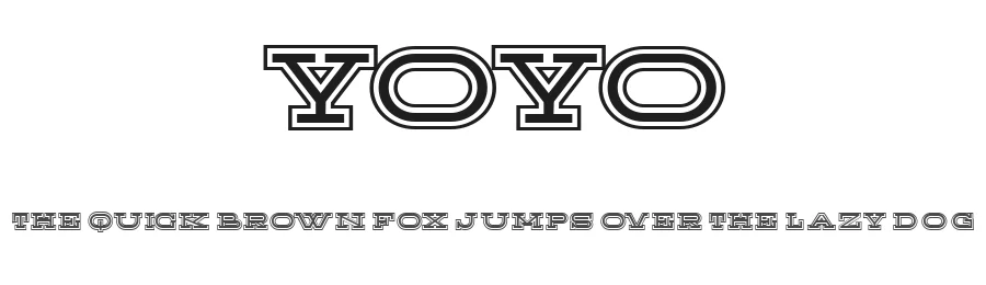 Yoyo by Vladimir Nikolic — Decorative Font
