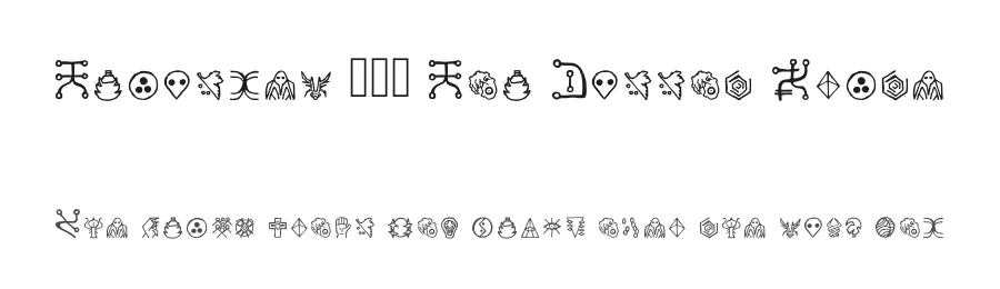 Yuiangel 111 You Cannot Write by Esteban Corzo — Dingbats Font
