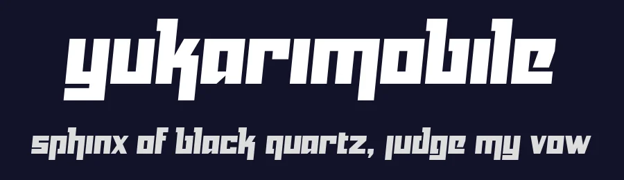 Yukarimobile by Vic Fieger — Display Font — thumbnail 2