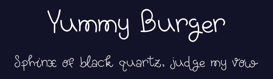 Yummy Burger by duka — Decorative Font — thumbnail 2