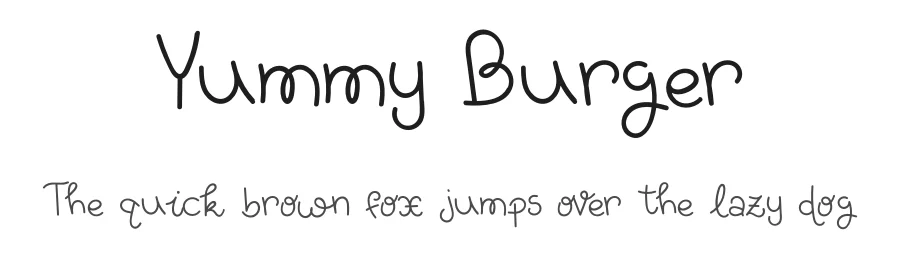 Yummy Burger by duka — Decorative Font