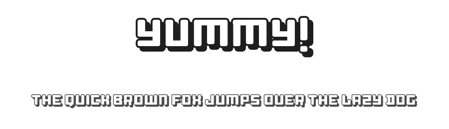 Yummy! by Isaac González — Display Font