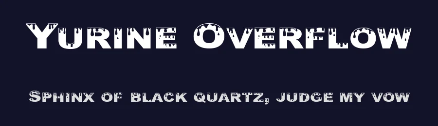 Yurine Overflow by GemFonts / Typotheticals — Decorative Font — thumbnail 2