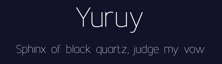 Yuruy by Lerima — Sans Serif Font — thumbnail 2
