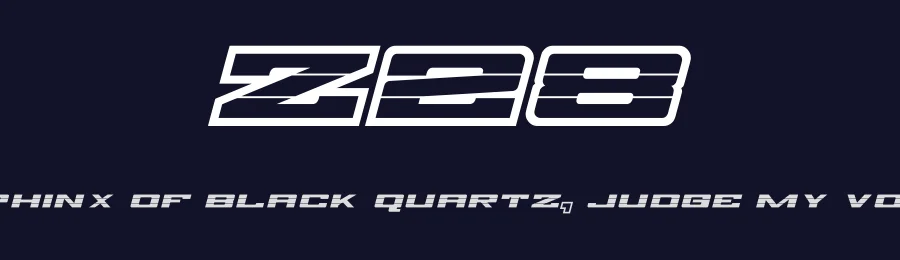 Z28 by Jayde Garrow — Display Font — thumbnail 2