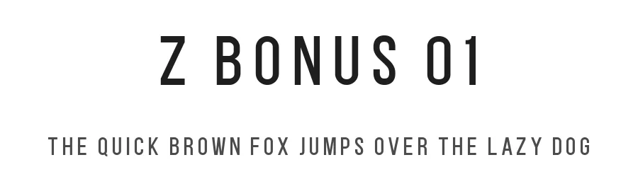 Z Bonus 01 by Emtheen Studio β Sans Serif Font