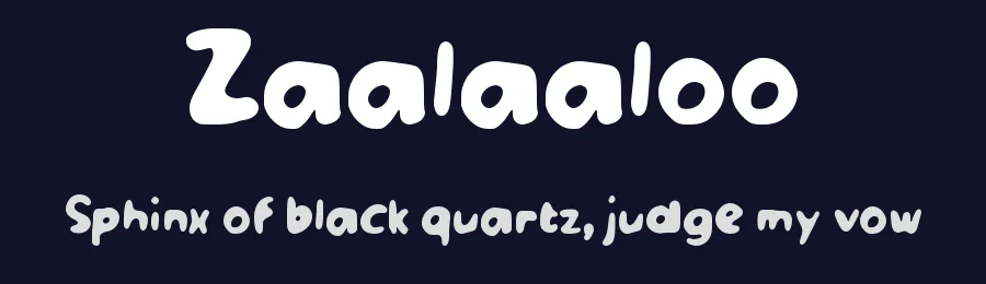 Zaalaaloo by wepfont.com — Decorative Font — thumbnail 2