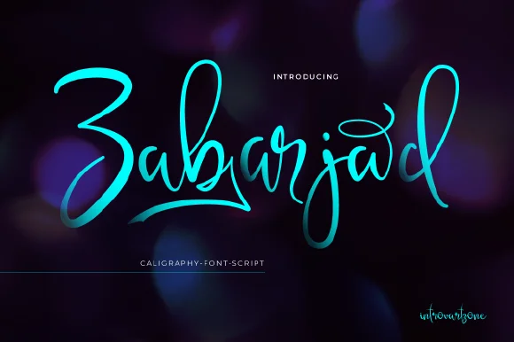 Zabarjad Font by IntrovArtZone ā Script Handwritten Font