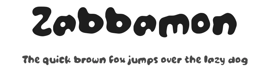 Zabbamon by wepfont.com β Decorative Font