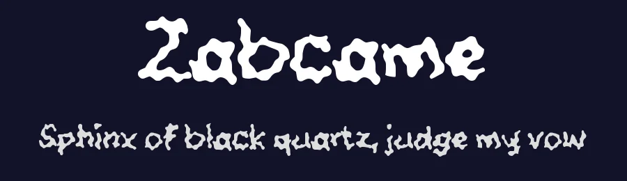 Zabcame by wepfont.com — Decorative Font — thumbnail 2