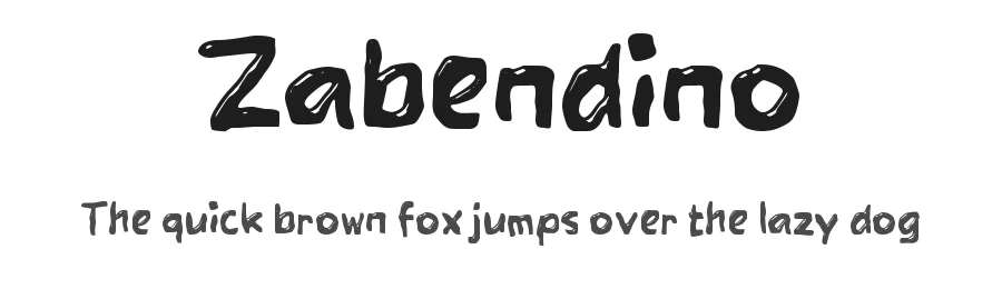 Zabendino by wepfont.com — Decorative Font