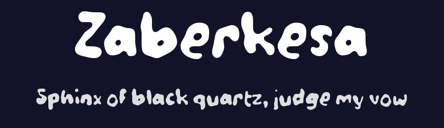 Zaberkesa by wepfont.com — Decorative Font — thumbnail 2