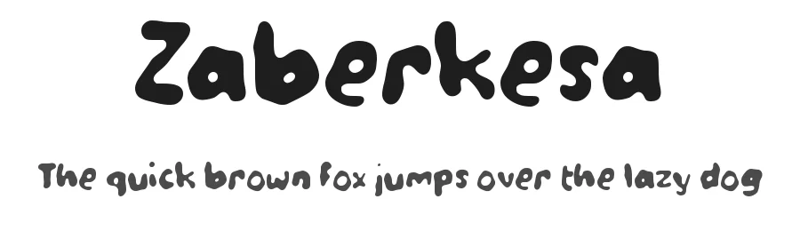 Zaberkesa by wepfont.com — Decorative Font