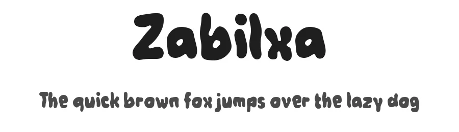 Zabilxa by wepfont.com — Decorative Font