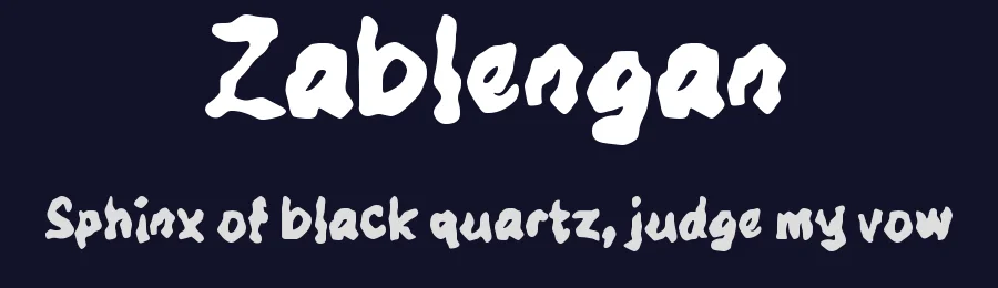 Zablengan by wepfont.com — Decorative Font — thumbnail 2
