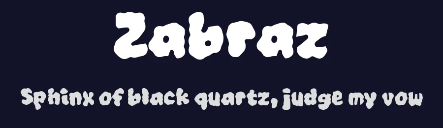 Zabraz by wepfont.com — Decorative Font — thumbnail 2