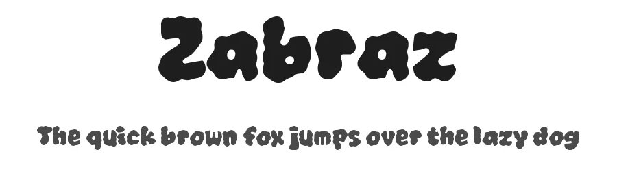 Zabraz by wepfont.com — Decorative Font