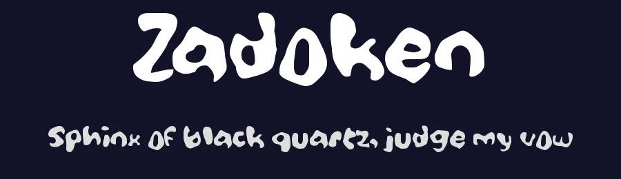 Zadoken by wepfont.com — Decorative Font — thumbnail 2