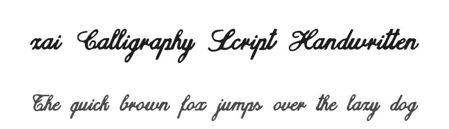 zai Calligraphy Script Handwritten