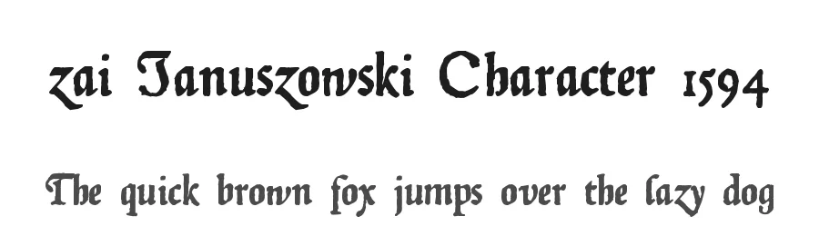 zai Januszowski Character 1594