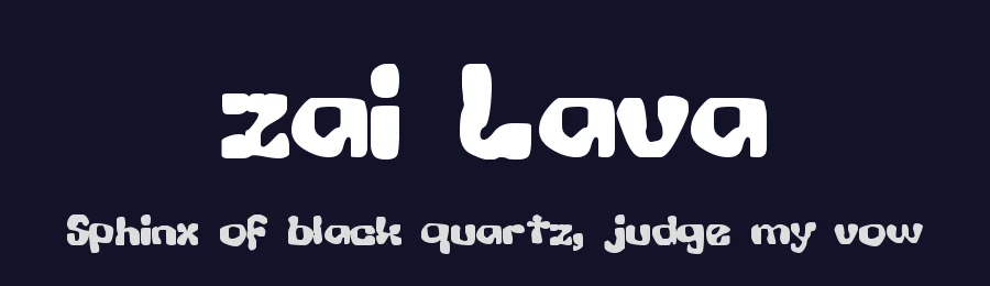 zai Lava by Tomasz Skowroński — Decorative Font — thumbnail 2