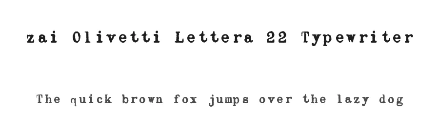 zai Olivetti Lettera 22 Typewriter