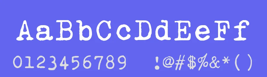 zai Olivetti-Underwood Studio 21 Typewriter by Tomasz Skowroński — Decorative Font — thumbnail 3