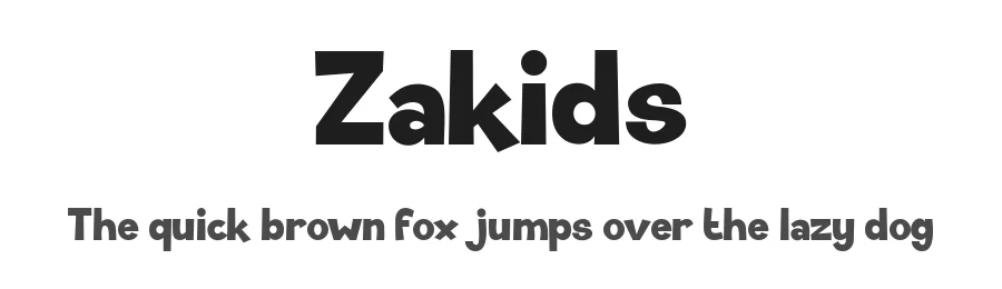 Zakids by Septo Adi Wicaksono β Decorative Font