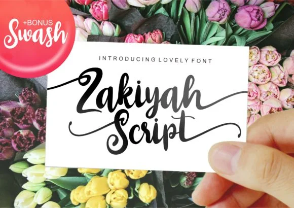 Zakiyah Font by ergibi studio — Script Handwritten Font