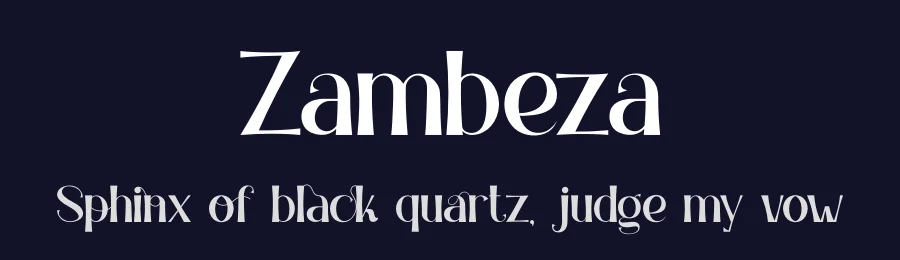 Zambeza by PutraCetol Studio — Sans Serif Font — thumbnail 2